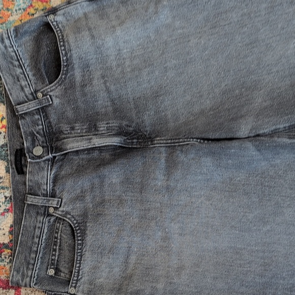 Uniqlo Wide Straight Jeans, size 30, gray denim, EUC - Picture 2 of 6